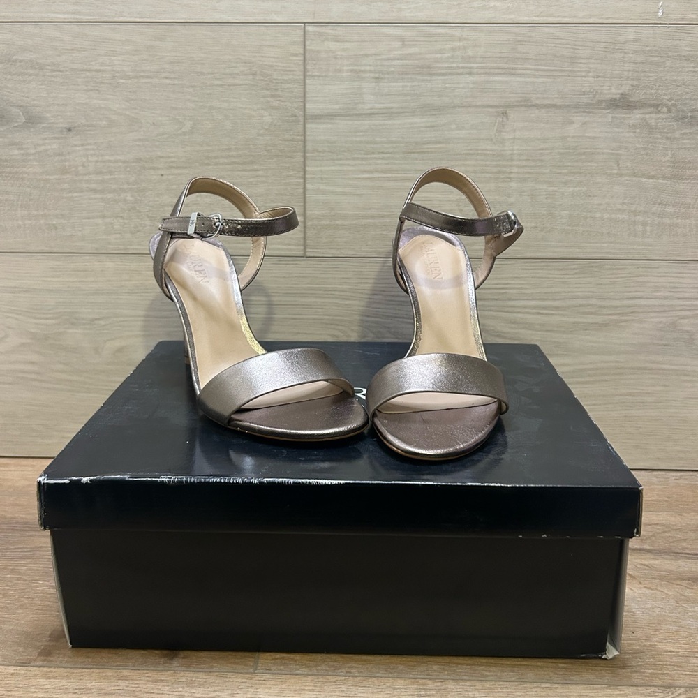 Lauren Ralph Lauren Women's Gwen Ankle-Strap Dress Sandals 5.5